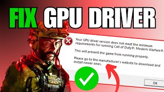 FIX Warzone 3 GPU Driver Version Error Message [upl. by Oninotna515]