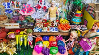 Pongal shopping in Barbie dollBarbie show tamil [upl. by Keryt]