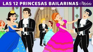 6 Cuentos  Las 12 Princesas Bailarinas y 5 Princesas animados  Cuentos infantiles para dormir [upl. by Dorie]