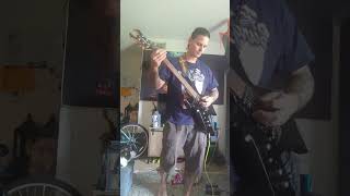 Satyricon black crow on a tombstone guitar cover heavymetal guitarcover halloween bcrichguitars [upl. by Ahkos]