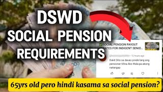 ✅DSWD SOCIAL PENSION REQUIREMENTS FOR INDIGENT SENIOR CITIZEN [upl. by Alya]