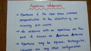 Aperture Antennas  An Introduction [upl. by Mattland]