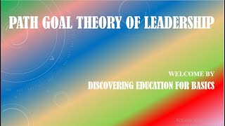 Path Goal Theory of Leadership In Bengali [upl. by Hannahs]