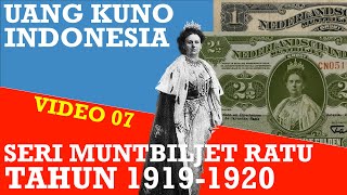 Uang Kuno Indonesia Seri Muntbiljet 1  Ratu Wilhelmina Tahun 19191922 [upl. by Ttocs]