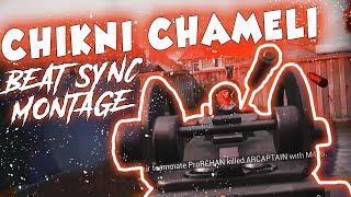 CHIKNI CHAMELI BEST BEAT SYNC PUBG MOBILE MONTAGE  VELOCITY EDITING 69 JOKER [upl. by Assenahs315]