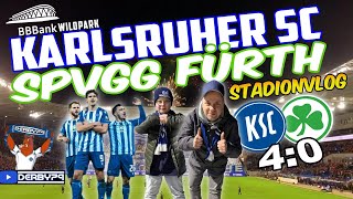 🔵 KARLSRUHER SC  SPVGG FÜRTH🟢​  𝟒𝟎  💪StadionVLOG [upl. by Annerol919]