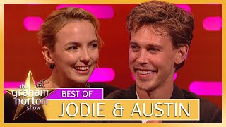 Jodie Comer amp Austin Butler Discuss Accents  The Bikeriders Cast  The Graham Norton Show [upl. by Treble853]