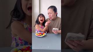 Mom pranks kid with candy 🤣👧🏻❤️👶🏻😱😭🌈🚀✅ [upl. by Elayne]