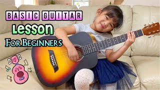 Basic Guitar Lesson For Beginners  How to Play Basic Guitar Chords [upl. by Nylessoj]