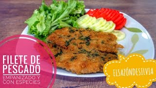 Filete de Pescado Empanizado y con Especias  ElSazóndeSilvia [upl. by Yecniuq]