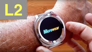 Microwear L2 Super Bright COLOR IP68 Waterproof SportsFitness Smartwatch Unboxing amp Review [upl. by Daniela]