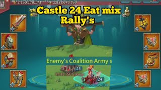 Lords Mobile F2P C24 Rally Trap Eat Mix Rallys In Kvk Lords Mobile Gameplay [upl. by Shawn]