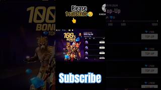 100Bonus TopUp Event Complete  Double Diamonds Top Up 😱shorts​ freefire​ ytshorts viralvideo [upl. by Jerz]