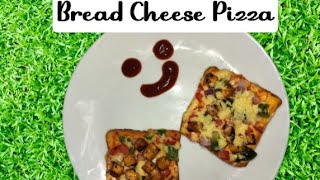 Bread cheese pizza Paneer pizza Cheese Pizza  Evening snacks [upl. by Yddub631]