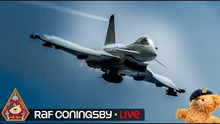 LIVE RAF CONINGSBY TYPHOON DISPLAY PERFORMANCE TAKE OFF amp COOL EUROFIGHTER TYPHOON ACTION 280224 [upl. by Jocelin]