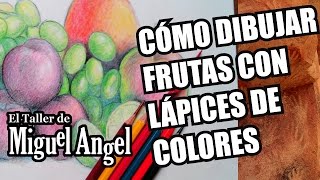 Cómo dibujar frutas con lápices de colores [upl. by Eiblehs]