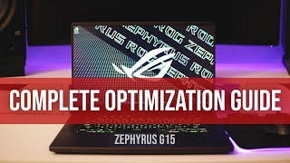 Asus Zephyrus G15 Or Any Gaming Laptop Optimization Guide [upl. by Adnwahsat893]