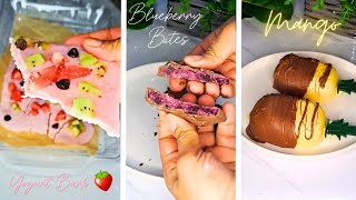 Healthy Dessert Recipes Very Easy to Make 🍓🥭🤗 [upl. by Illac]