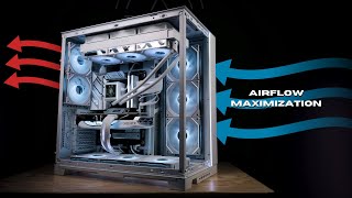 Insane 14 FANs airflow PC build Lian Li O11 EVO XL [upl. by Santana]