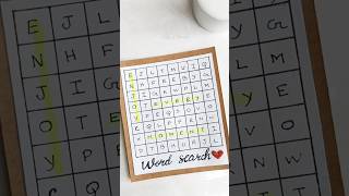 Word Search Card handmadecard shorts [upl. by Nywroc898]