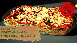 LASAGNE VEGGIE  RECETTE FACILE [upl. by Giovanna]