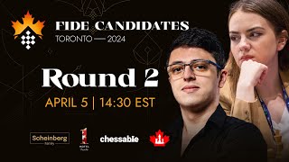 Round 2 FIDE Candidates amp Womens Candidates [upl. by Gearhart]