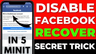 how to recover disabled facebook account 2023 without id  facebook disabled account recovery 2023 [upl. by Sigfried]