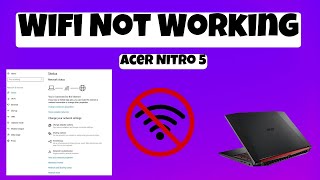 Acer Nitro 5 Wifi Not Working  Wifi Connection Problem Fix Windows [upl. by Ahsinauq107]