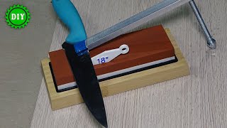 DIY Simple Knife Sharpener Jig  Make Your Own and Sharpen Like a Pro [upl. by Aihsenor]