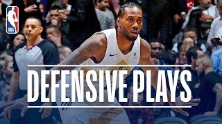 Kawhi Leonards Best Defensive Plays  201819 NBA Regular Season amp Playoffs [upl. by Reiser]