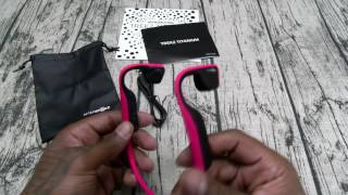 Trekz Titanium quotLimited Edition Pinkquot Bone Conduction Headphones [upl. by Eiresed]