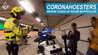 CORONAHOESTERS  Politie aan het werk tijdens de nieuwe maatregelen  JanWillem amp Dennis [upl. by Garek91]