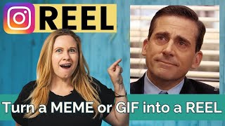 How to Make Instagram Reels Using GIFs and MEMES  Canva Tutorial [upl. by Akinahs]