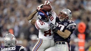 Super Bowl XLII Helmet Catch game Patriots vs Giants highlights [upl. by Hamfurd]