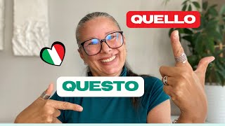 Questo and Quello in Italian [upl. by May48]