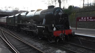 46100 Royal Scot323409215015145652322 at The ELR steam gala Friday 25022022RamsbottomBury [upl. by Sells]