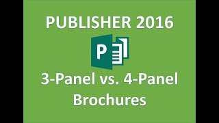 Publisher 2016  Brochures  How to Make a Brochure in Microsoft Office 365 Tutorial  Create on MS [upl. by Fitting]