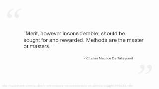 Charles Maurice De Talleyrand Quotes [upl. by Ethelbert125]