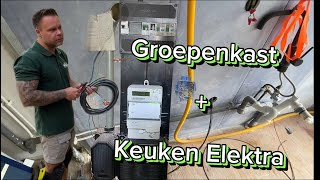 Groepenkast  Keuken elektra installatie  3 fase  Elektricien Amsterdam  verduurzamen [upl. by Gannes]