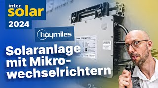 Neuer Balkonkraftwerk Wechselrichter amp Speicher Hoymiles Intersolar 2024 [upl. by Ahsemit]