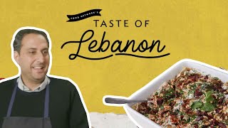 Get a Taste of Lebanon Fattet Battenjen with Tarik Fallous  Food Network [upl. by Llenrub]