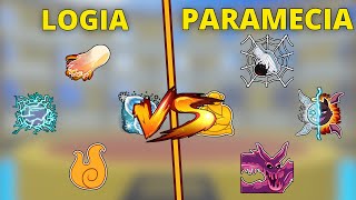 LOGIA VS PARAMECIA  Blox Fruits [upl. by Aelyak]