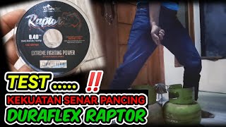 TEST SENAR PANCING LEMES DURAFLEX RAPTOR 040 MM [upl. by Sulokcin]