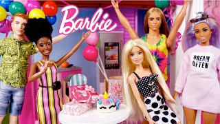 Barbie Doll Birthday Surprise Party in the Dreamhouse  Titi Toys Dolls [upl. by Lodnar]