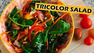 Tricolor Salad  easy food recipes and economical to make at home [upl. by Llerrad]