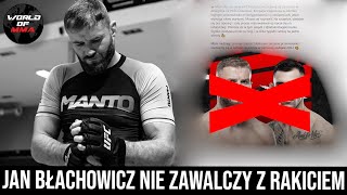 Jan Błachowicz kontuzjowany Walka z Aleksandarem Rakiciem na UFC odwołana [upl. by Wedurn768]