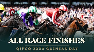 All race finishes from QIPCO 2000 Guineas Day at Newmarket Racecourse [upl. by Ayote731]