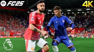 Barclays Premier League Highlights Manchester United vs Chelsea EAFC 25 Gameplay [upl. by Barbur393]