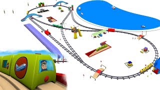 chu chu train  trains for children  Train for kids  Toy Trains  Kids Railway  Toy Factory [upl. by Hyacinthia]