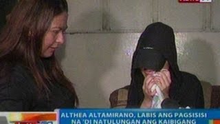 NTG Althea Altamirano labis ang pagsisisi na di natulungan si Jaja Rodelas nang dukutin [upl. by Diandra823]